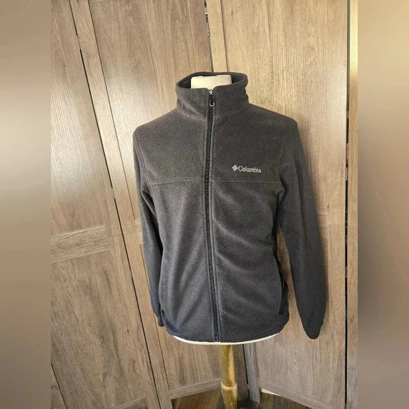 Columbia Plush mens black zip Sweater - Picture 2 of 12